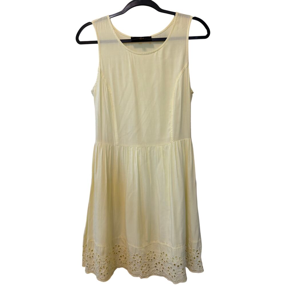 Jack Pale Yellow Sundress Women's Size 4 Coastal Grandmother Fairy Dainty Boho